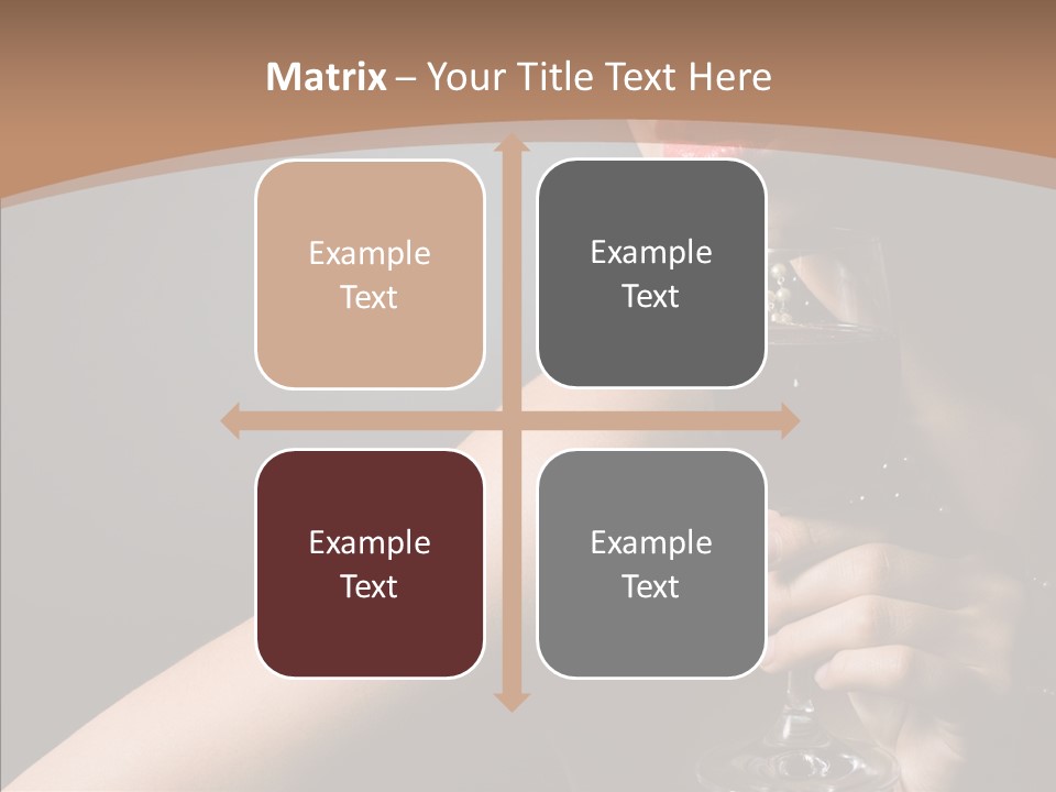 Adult Wine Posing PowerPoint Template