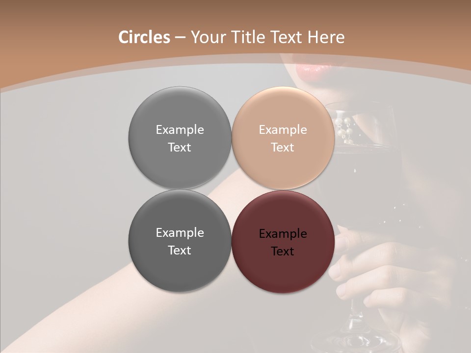 Adult Wine Posing PowerPoint Template