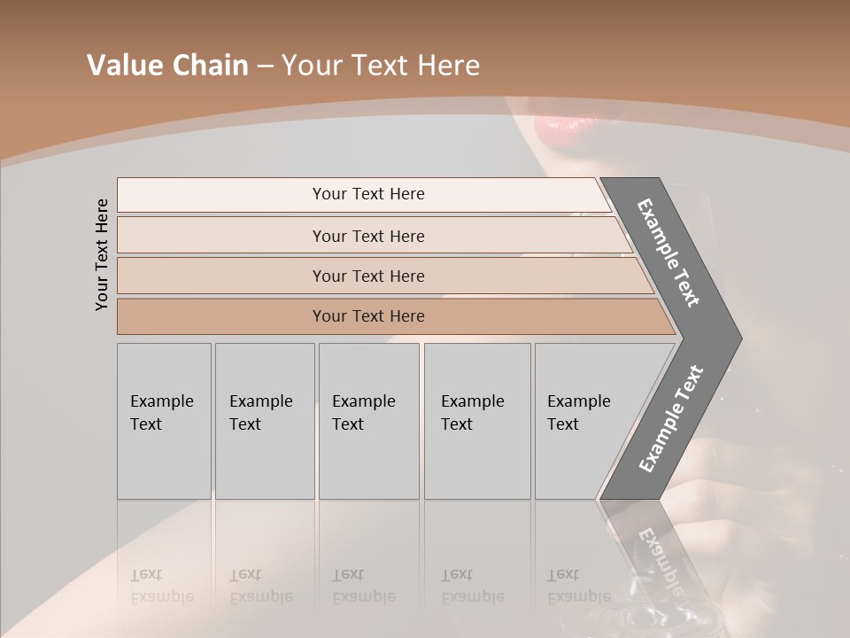 Adult Wine Posing PowerPoint Template