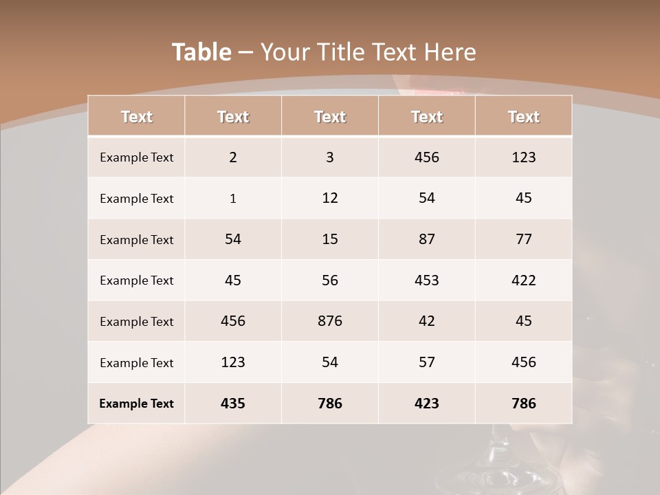 Adult Wine Posing PowerPoint Template