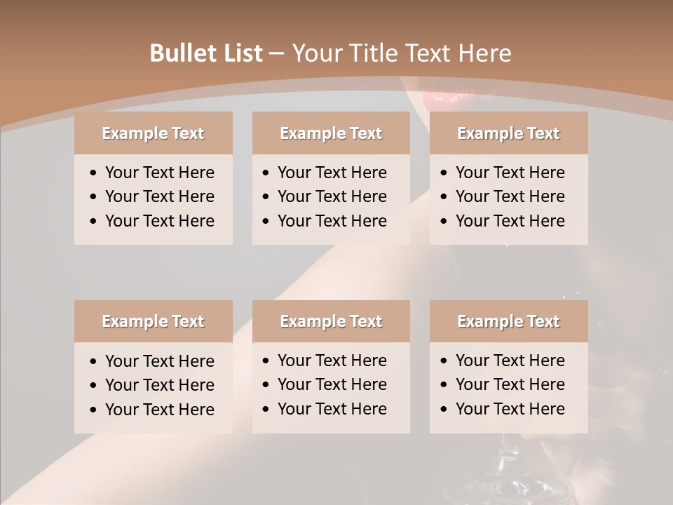 Adult Wine Posing PowerPoint Template