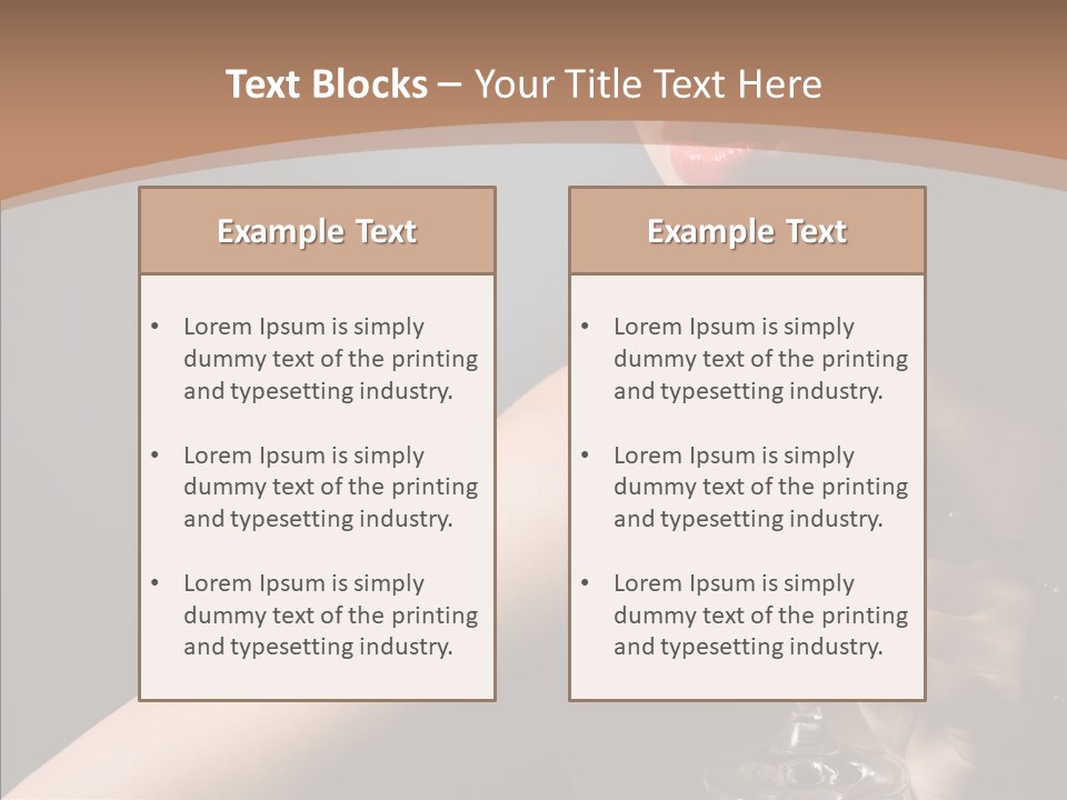 Adult Wine Posing PowerPoint Template