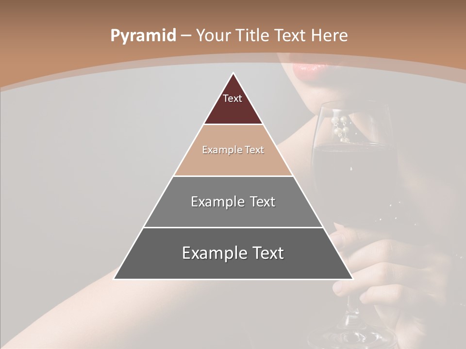 Adult Wine Posing PowerPoint Template