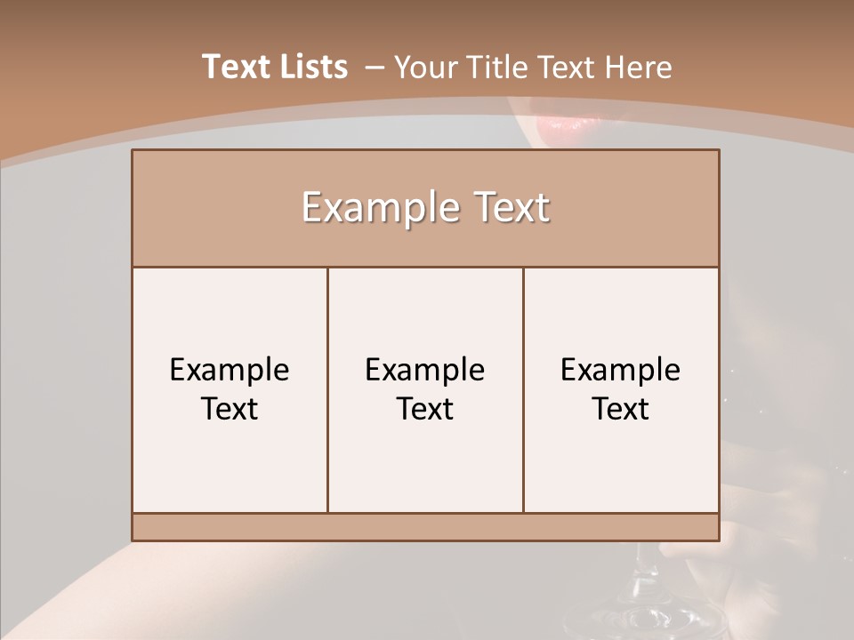 Adult Wine Posing PowerPoint Template