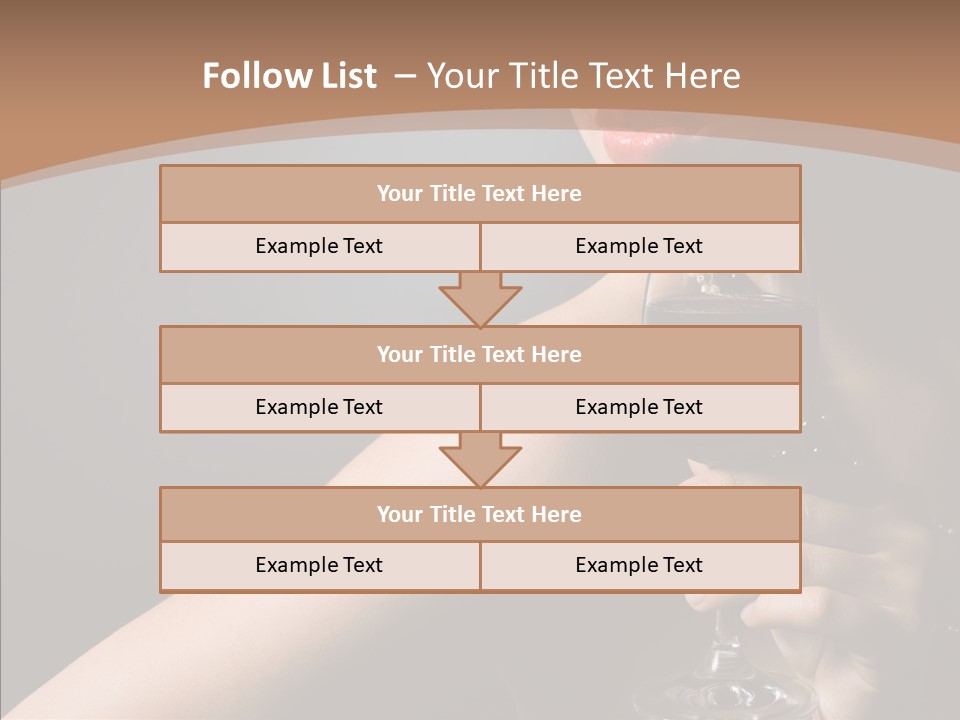 Adult Wine Posing PowerPoint Template