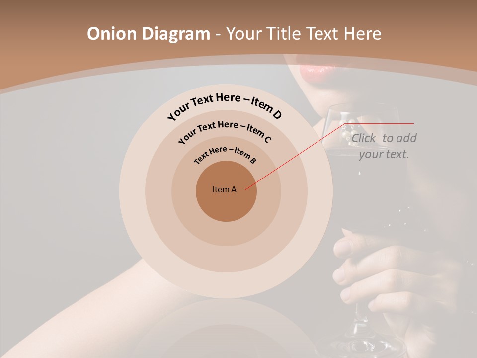 Adult Wine Posing PowerPoint Template