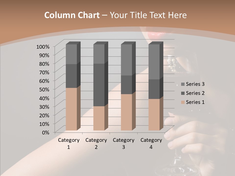 Adult Wine Posing PowerPoint Template
