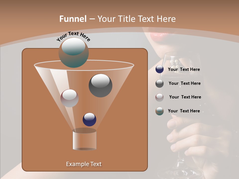 Adult Wine Posing PowerPoint Template