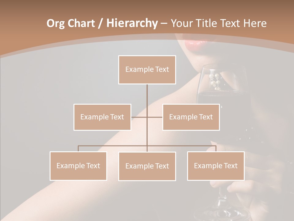 Adult Wine Posing PowerPoint Template