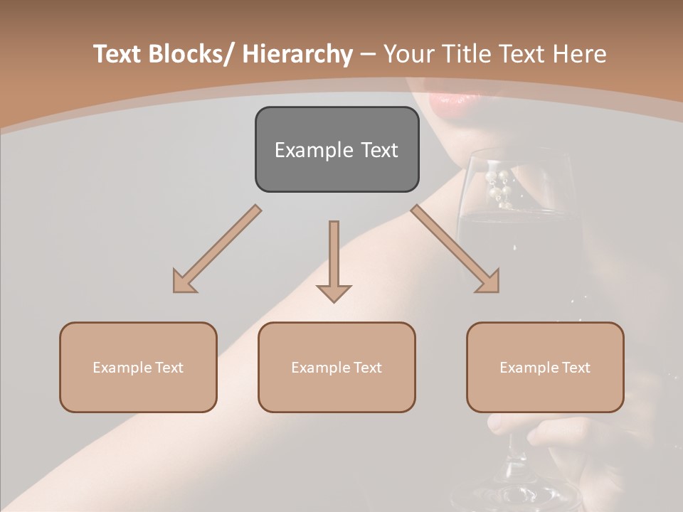 Adult Wine Posing PowerPoint Template