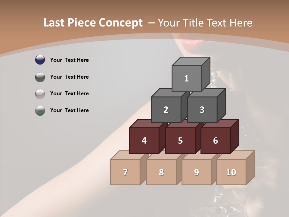 Adult Wine Posing PowerPoint Template