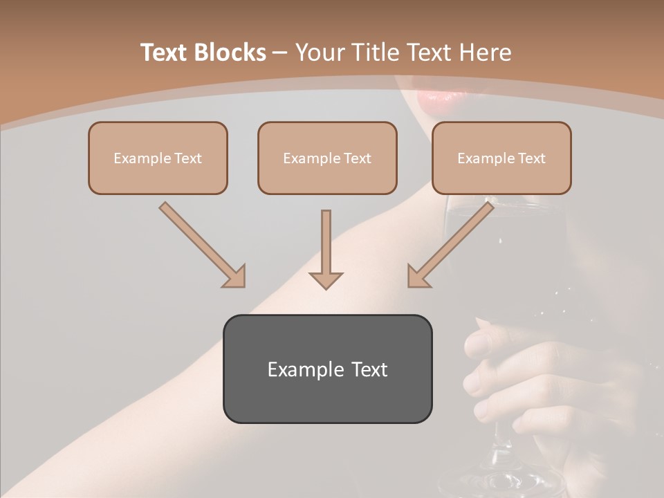 Adult Wine Posing PowerPoint Template