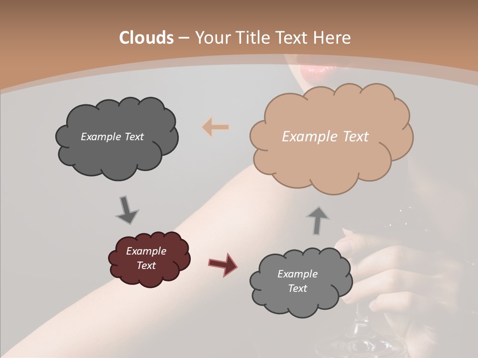 Adult Wine Posing PowerPoint Template