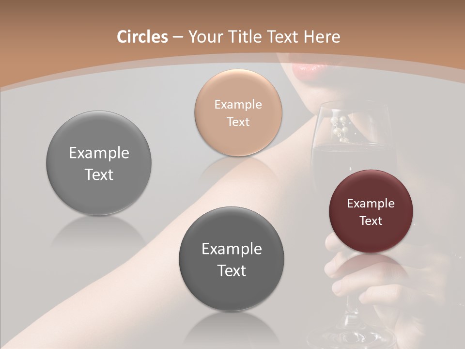 Adult Wine Posing PowerPoint Template
