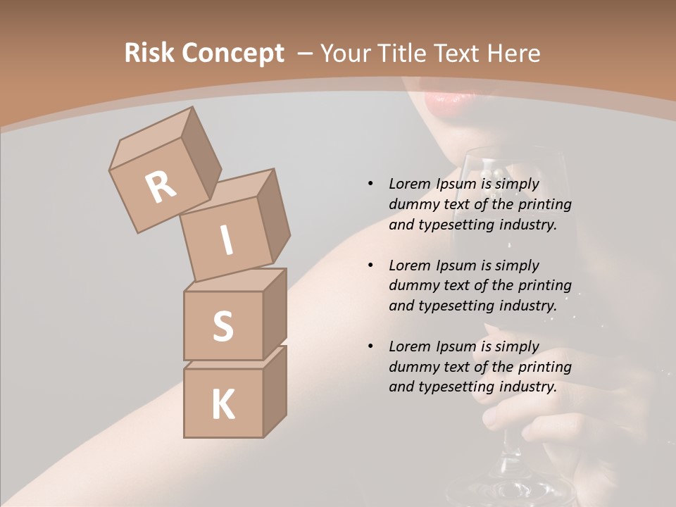 Adult Wine Posing PowerPoint Template