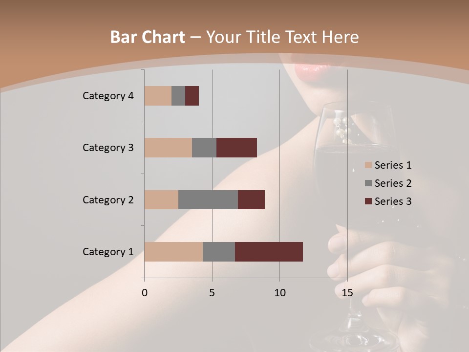 Adult Wine Posing PowerPoint Template