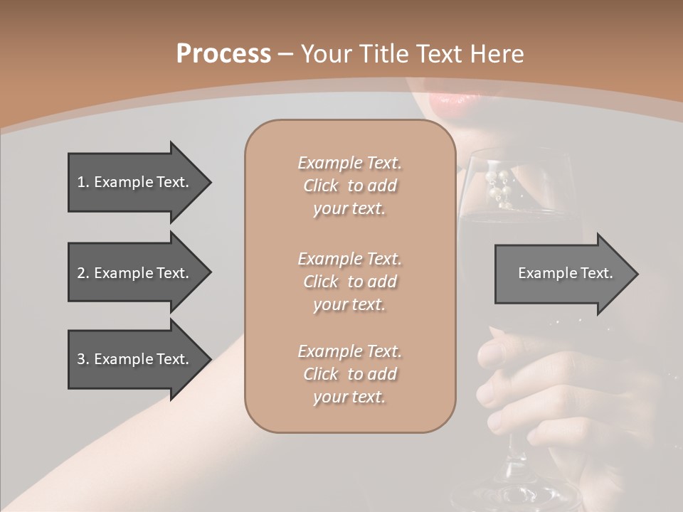 Adult Wine Posing PowerPoint Template