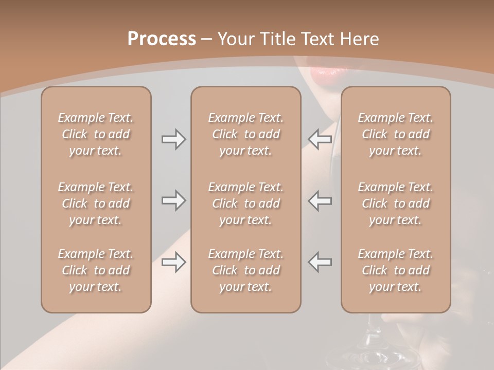 Adult Wine Posing PowerPoint Template