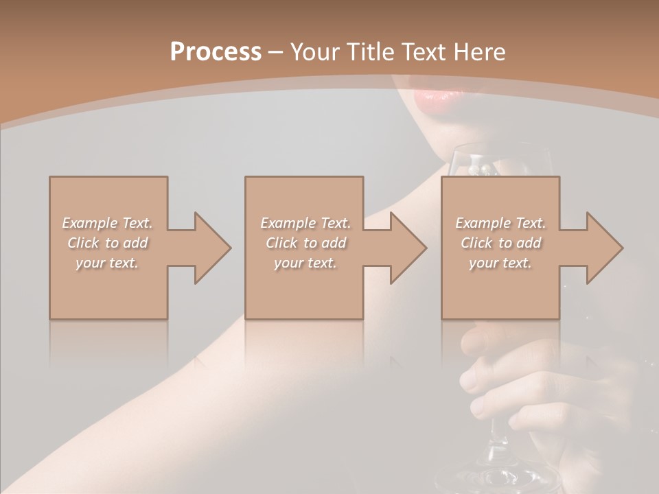 Adult Wine Posing PowerPoint Template