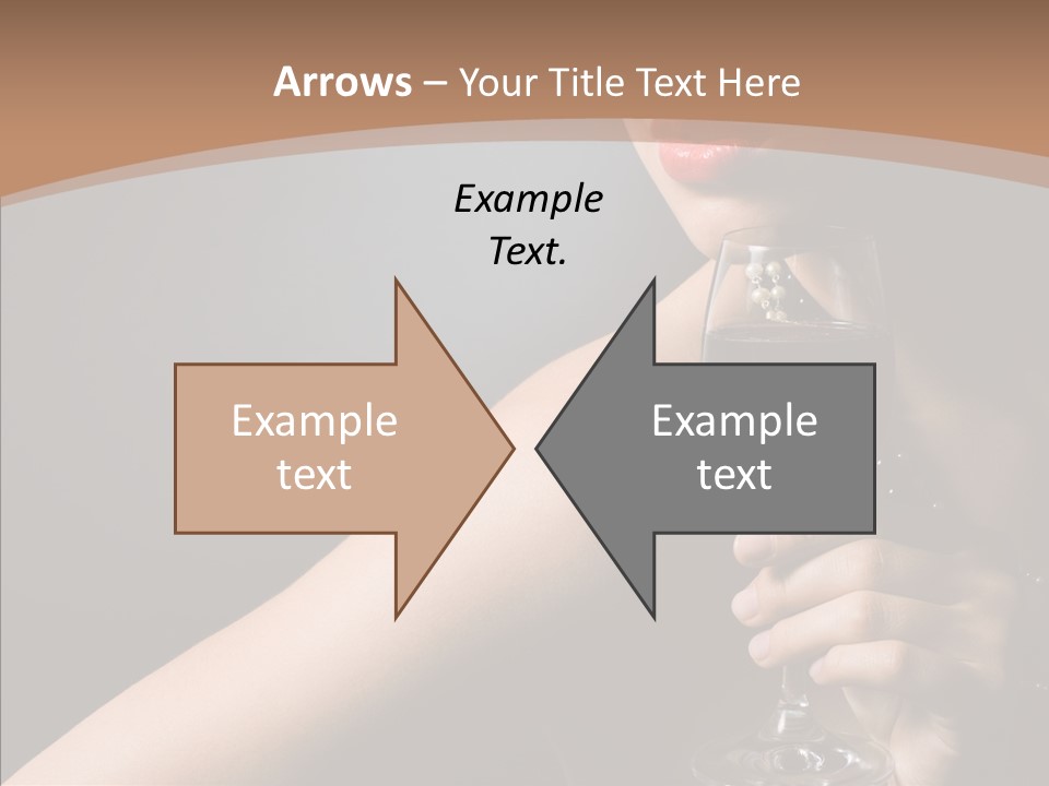 Adult Wine Posing PowerPoint Template