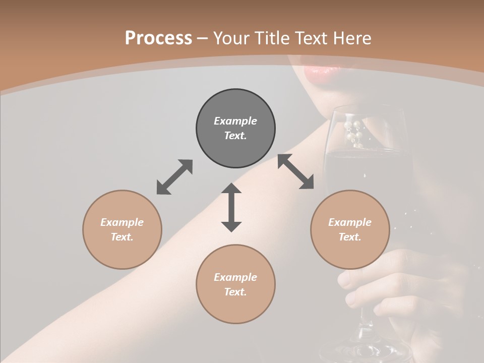 Adult Wine Posing PowerPoint Template