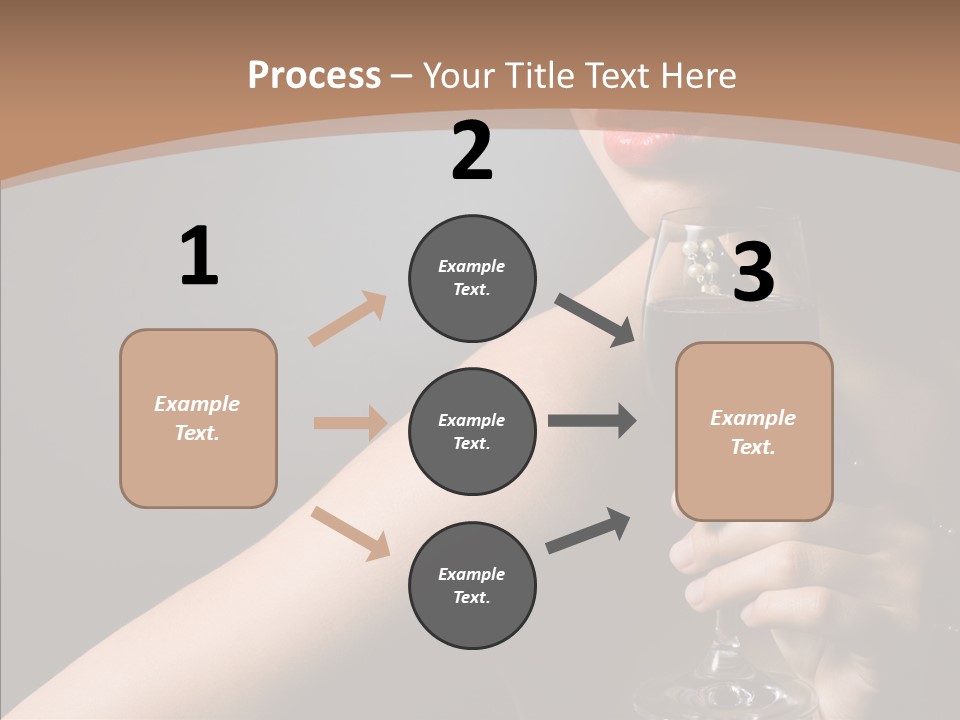 Adult Wine Posing PowerPoint Template