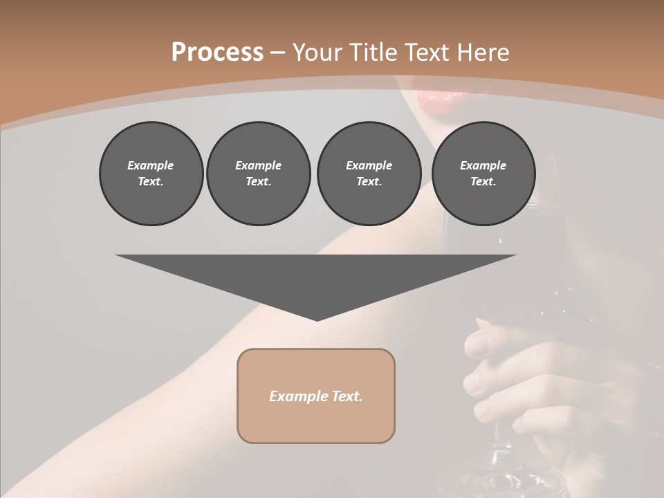 Adult Wine Posing PowerPoint Template