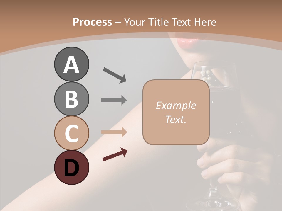 Adult Wine Posing PowerPoint Template