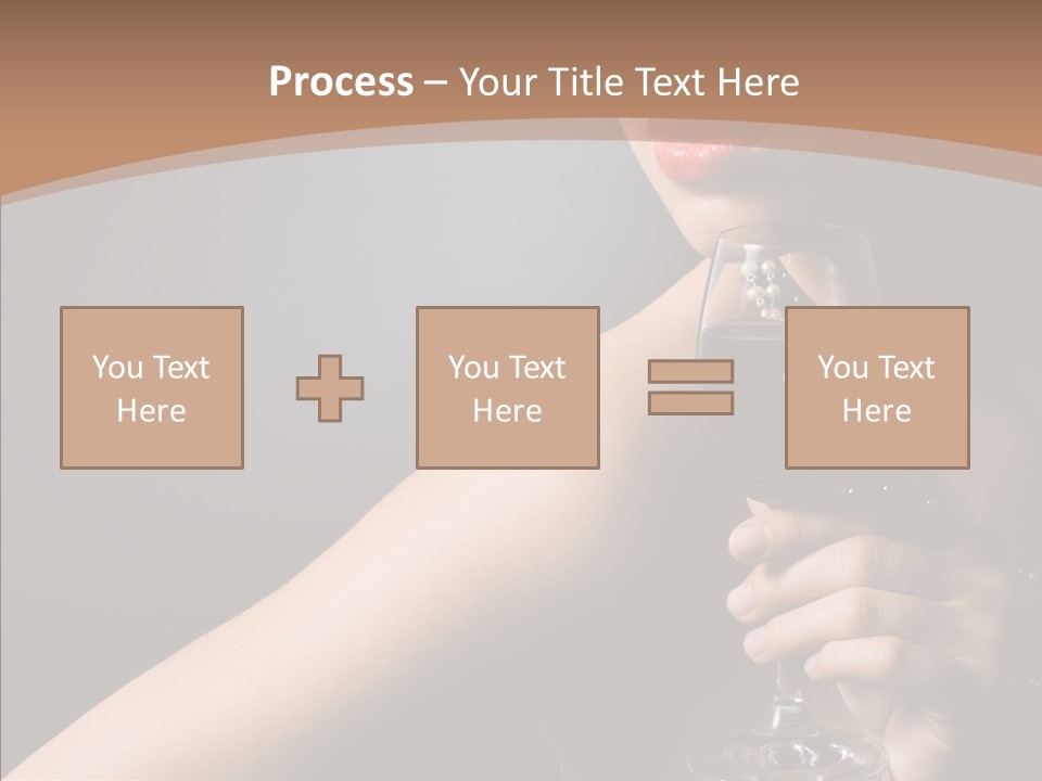 Adult Wine Posing PowerPoint Template