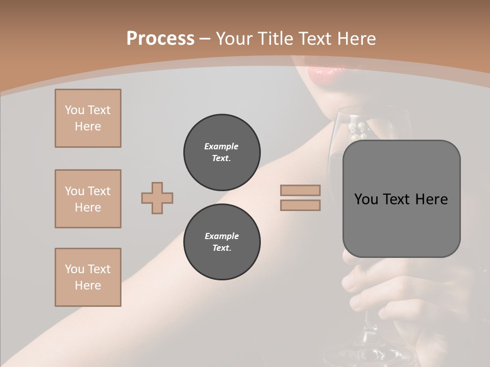 Adult Wine Posing PowerPoint Template