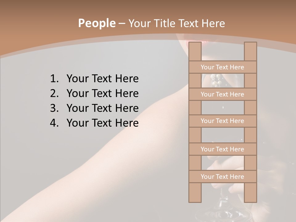 Adult Wine Posing PowerPoint Template