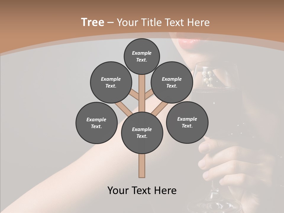 Adult Wine Posing PowerPoint Template