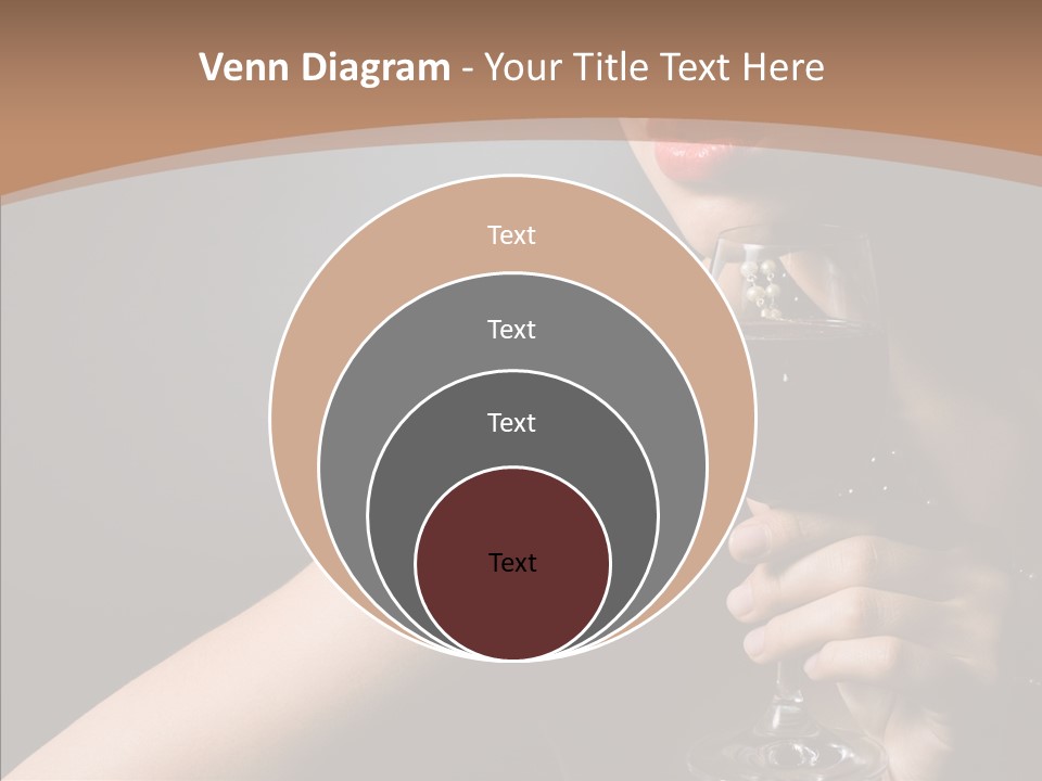 Adult Wine Posing PowerPoint Template