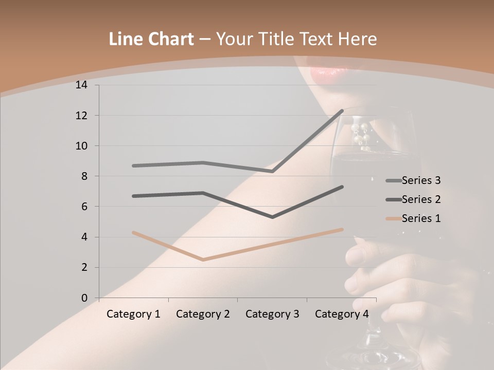 Adult Wine Posing PowerPoint Template