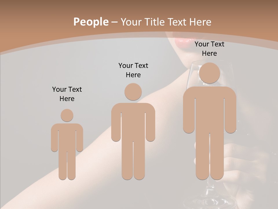 Adult Wine Posing PowerPoint Template