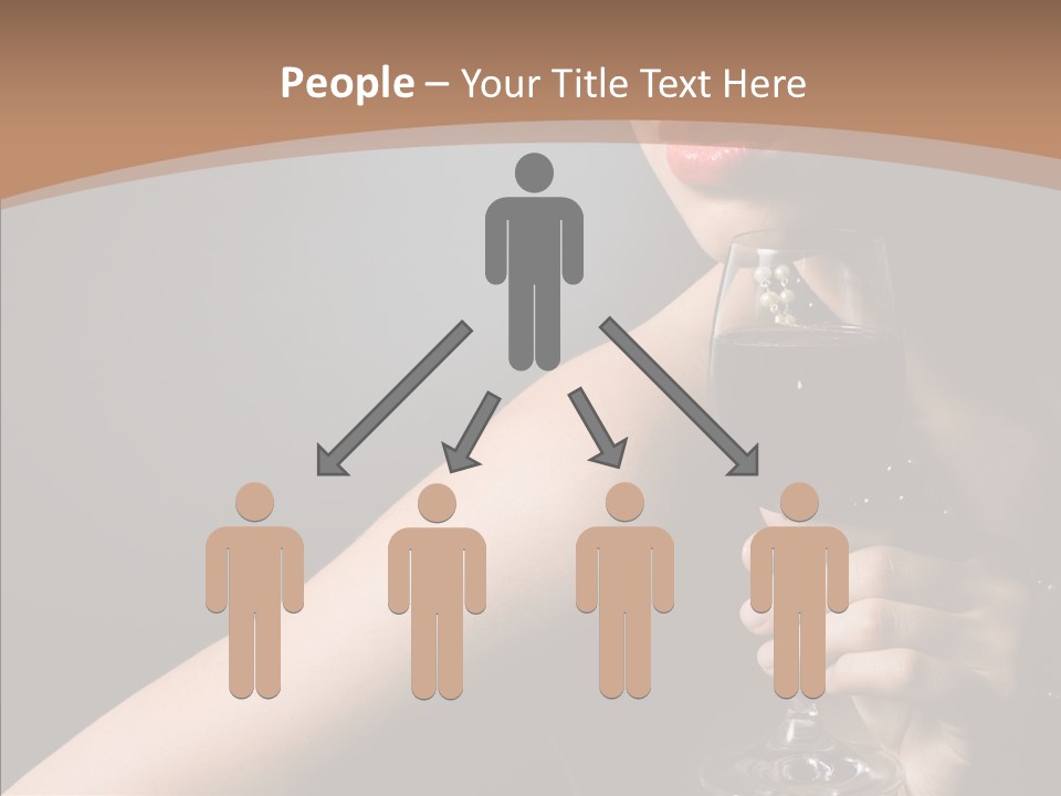 Adult Wine Posing PowerPoint Template