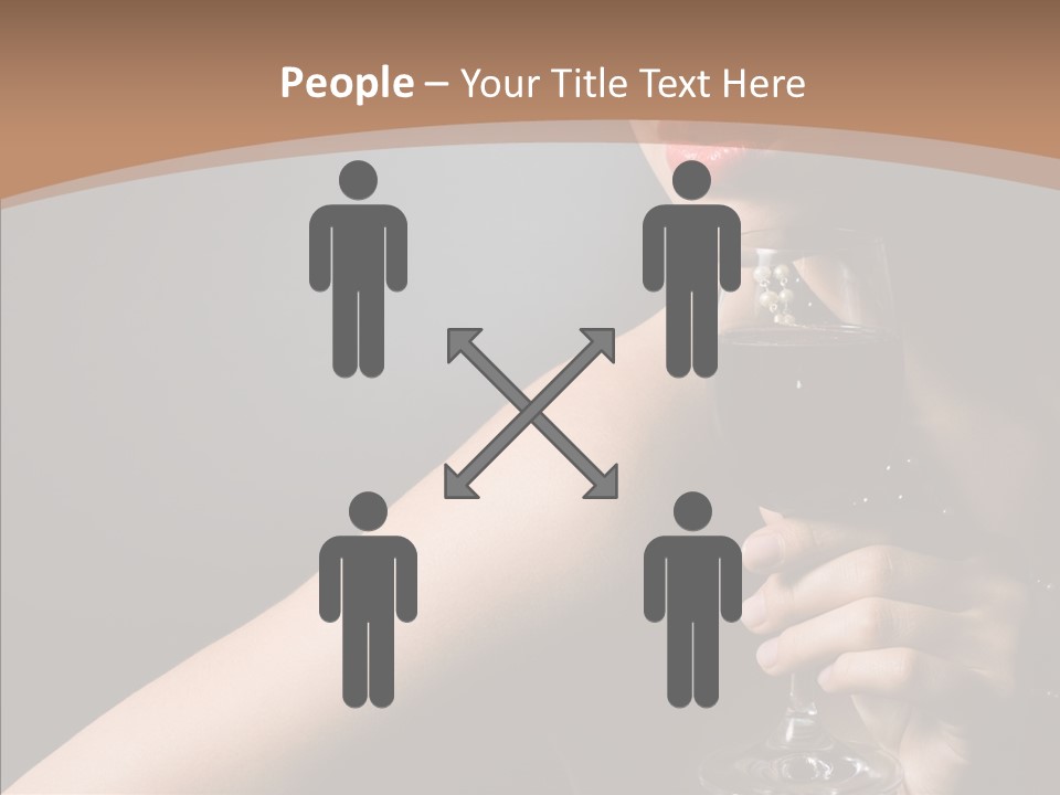 Adult Wine Posing PowerPoint Template