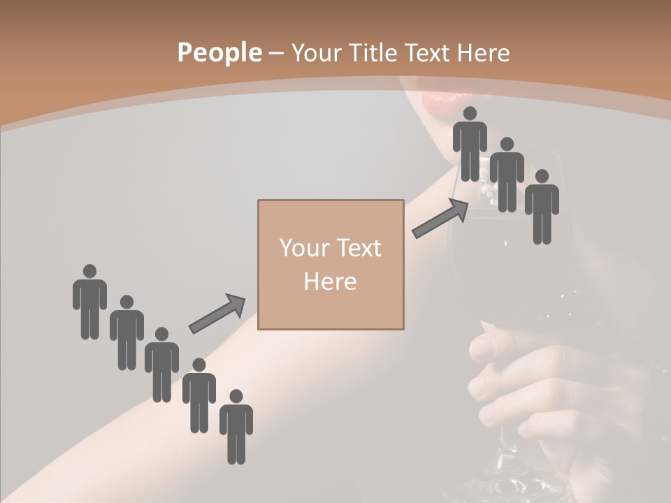 Adult Wine Posing PowerPoint Template