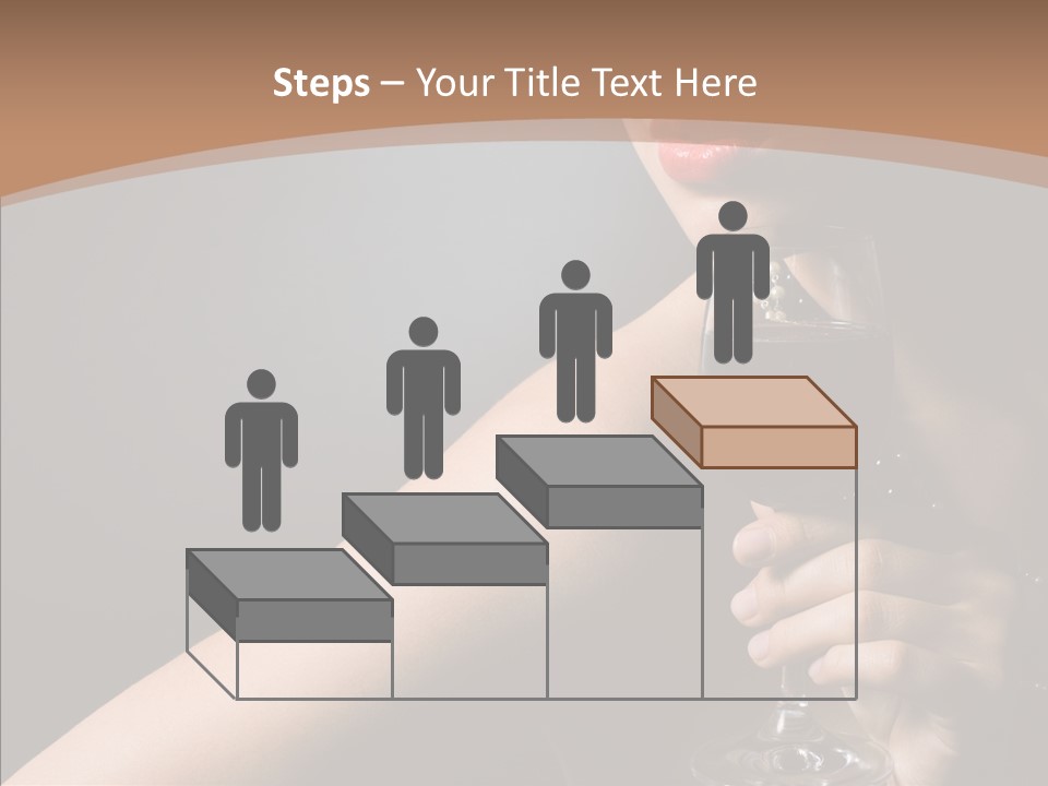 Adult Wine Posing PowerPoint Template