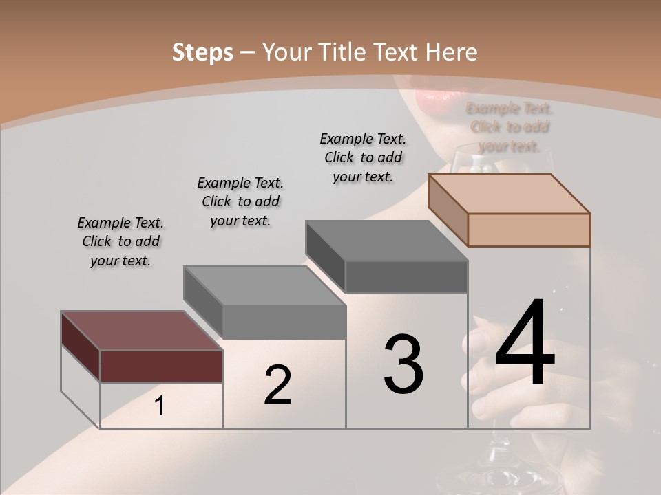 Adult Wine Posing PowerPoint Template