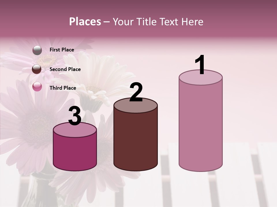 Gerber Floral White PowerPoint Template