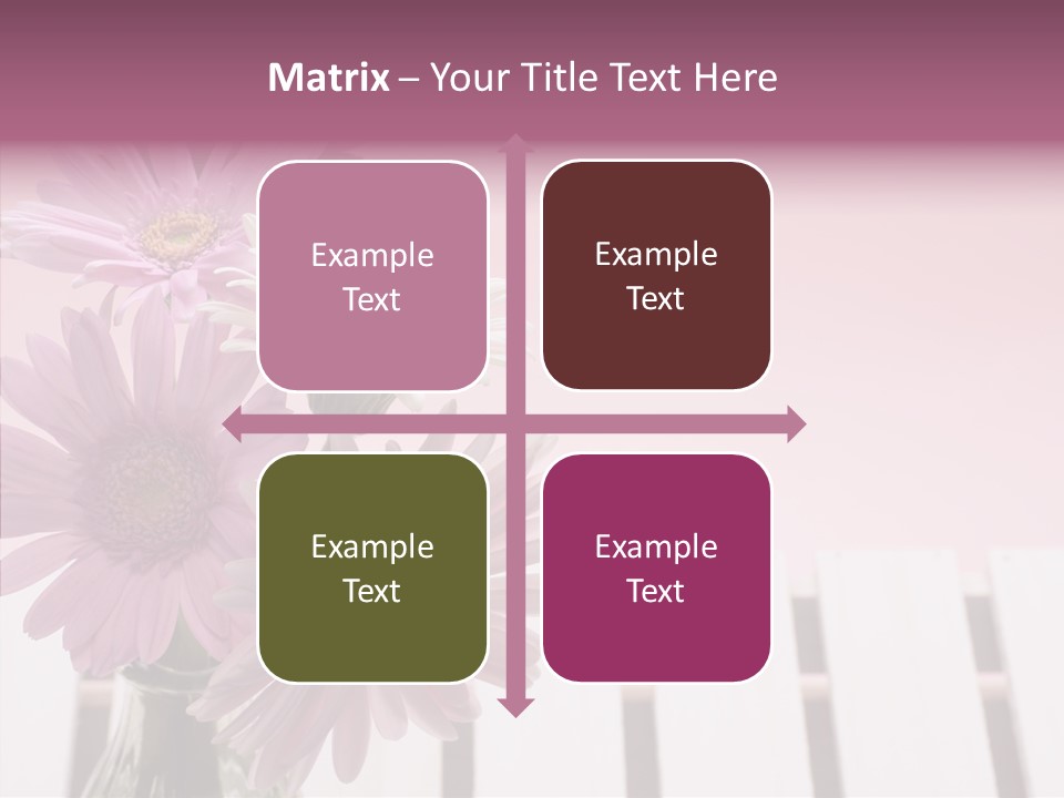 Gerber Floral White PowerPoint Template