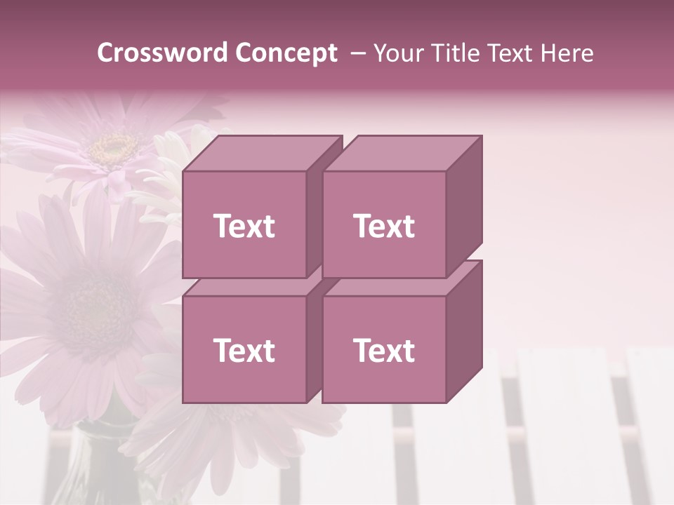 Gerber Floral White PowerPoint Template