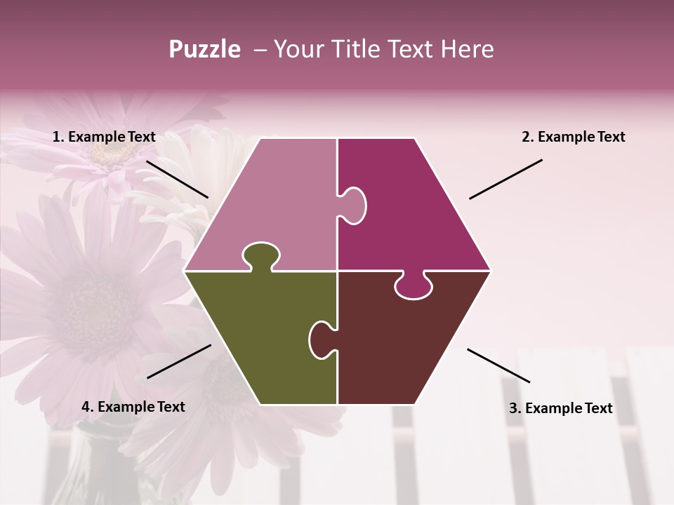 Gerber Floral White PowerPoint Template