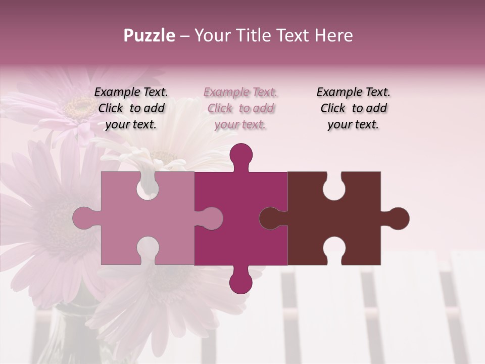 Gerber Floral White PowerPoint Template