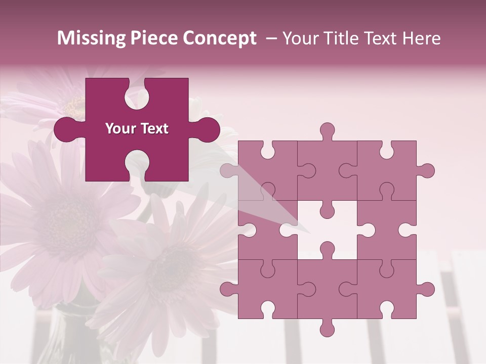 Gerber Floral White PowerPoint Template