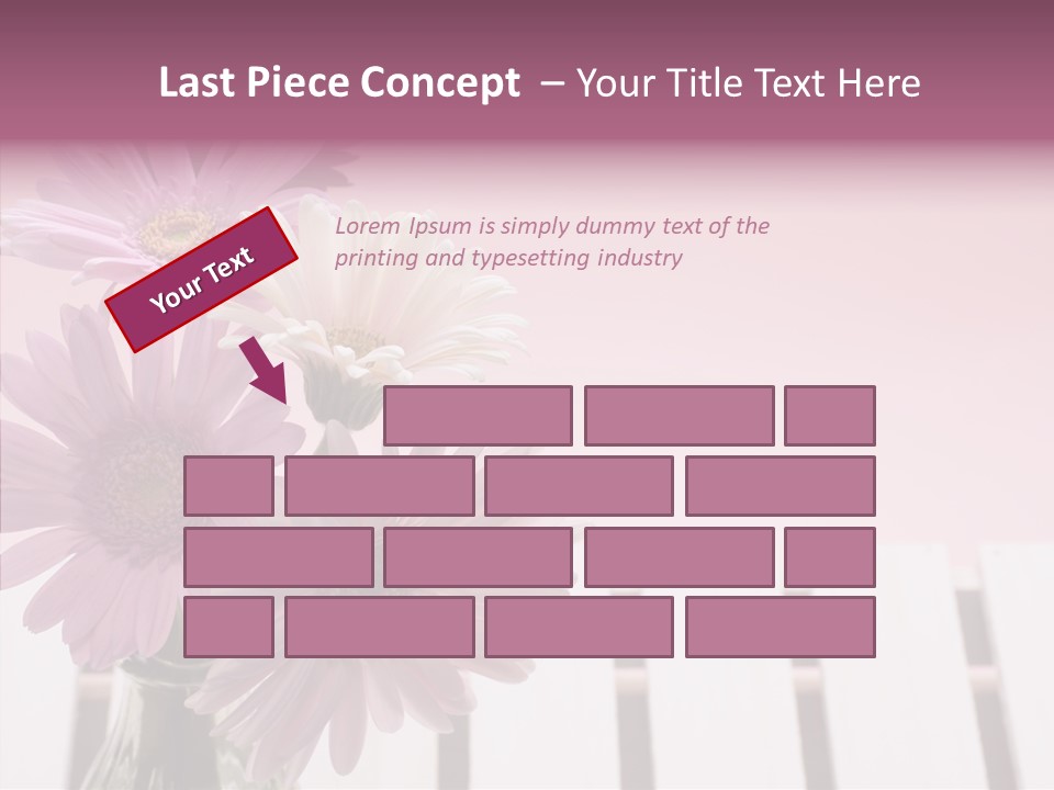 Gerber Floral White PowerPoint Template