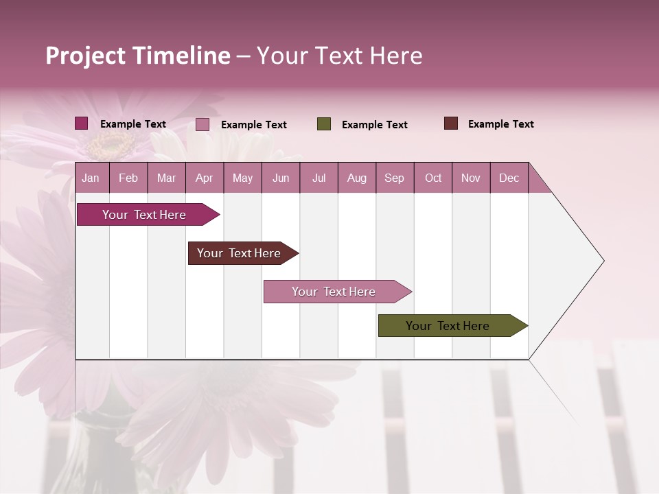 Gerber Floral White PowerPoint Template