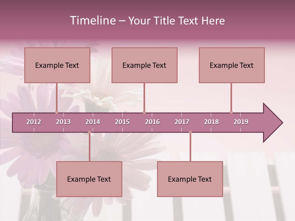 Gerber Floral White PowerPoint Template