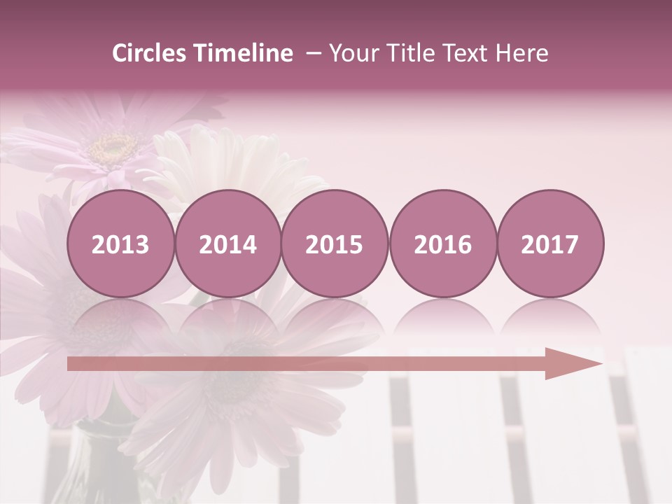 Gerber Floral White PowerPoint Template